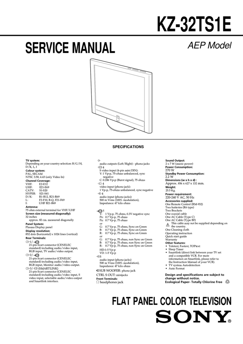 Sony KZ-32TS1E User manual