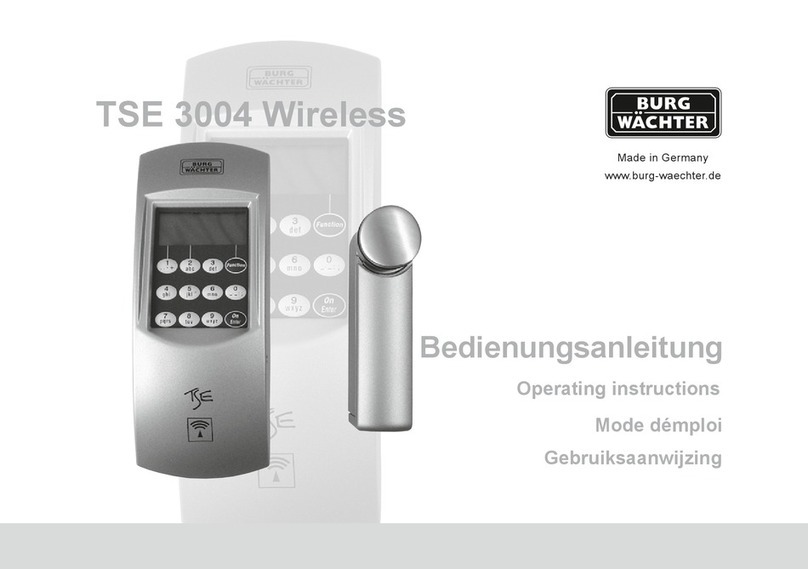 BURG WATCHER TSE 3004 Operating	 instruction