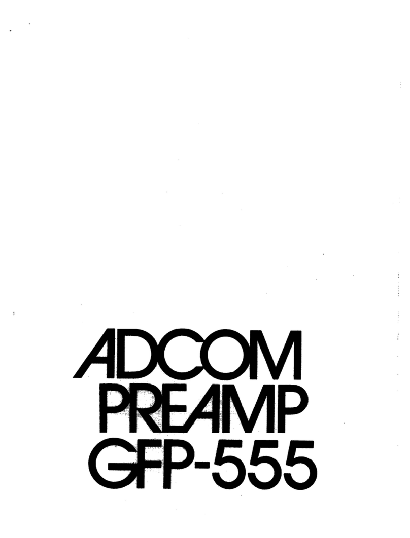 Adcom GFP-555 User manual