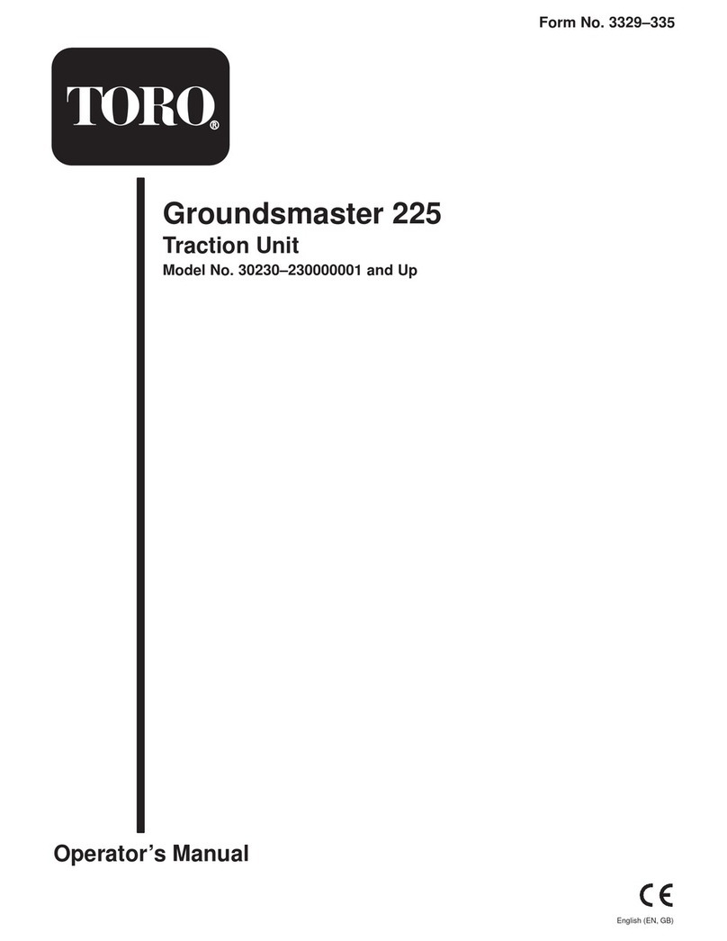 Toro 30230 Groundsmaster 225 Operator's manual