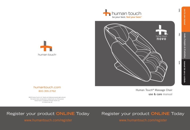 Human Touch NOVO Use & care manual