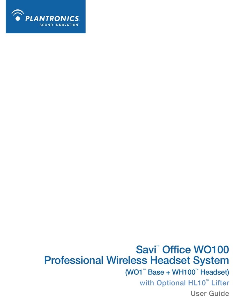 Plantronics Savi Office WO100 User manual Plantronics Savi Office WO100 User manual