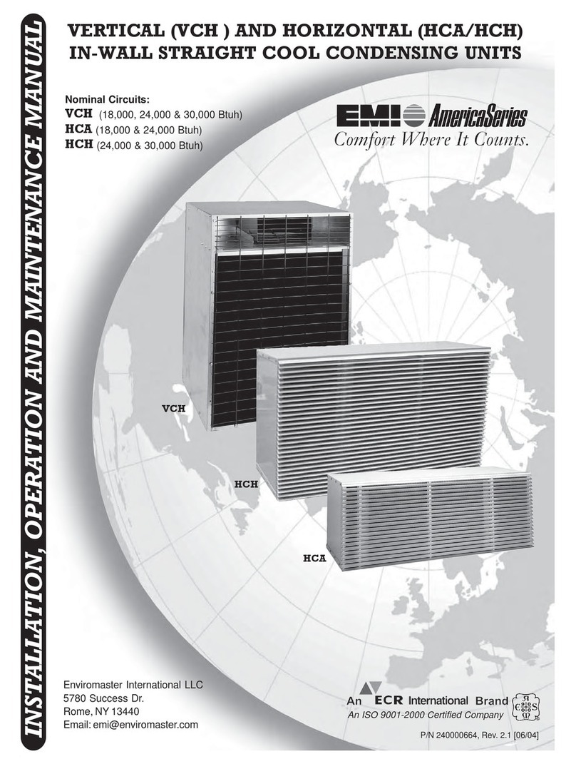 EMI VCH Series Installation, operation and maintenance manual