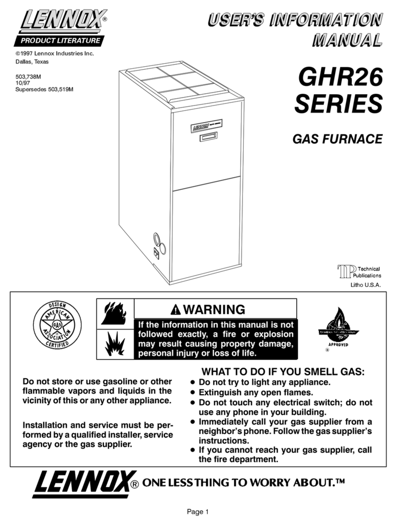 Lennox GHR26 series Guide Lennox GHR26 series Guide