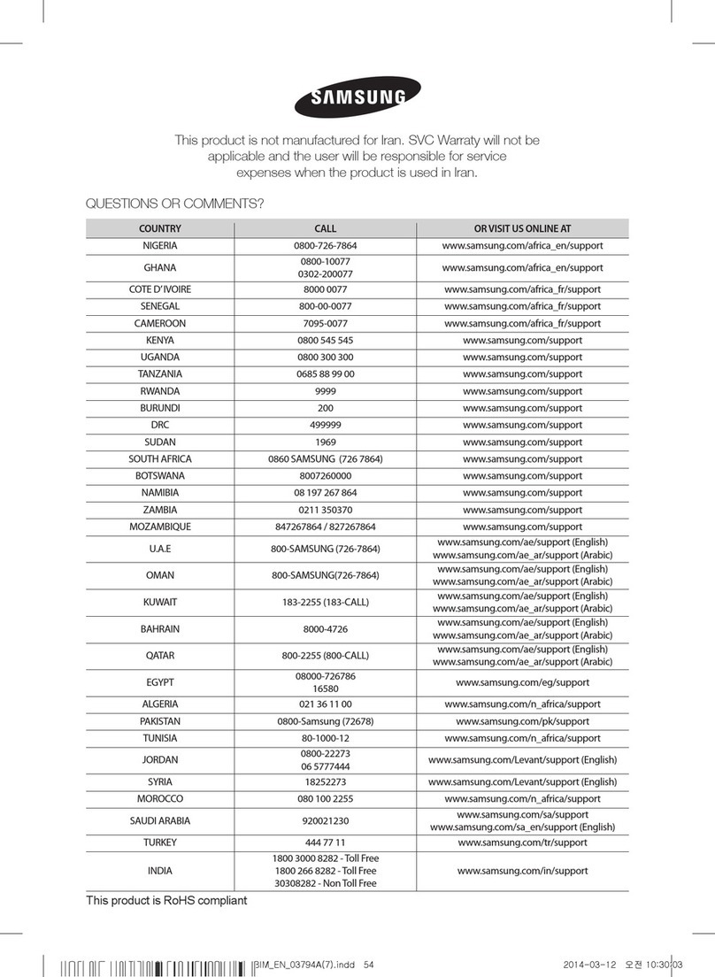 Samsung AF28FVSDA Series Guide
