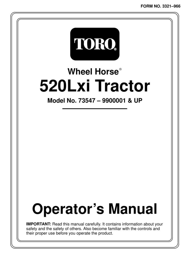 Toro 73547 Wheel Horse 520Lxi User manual