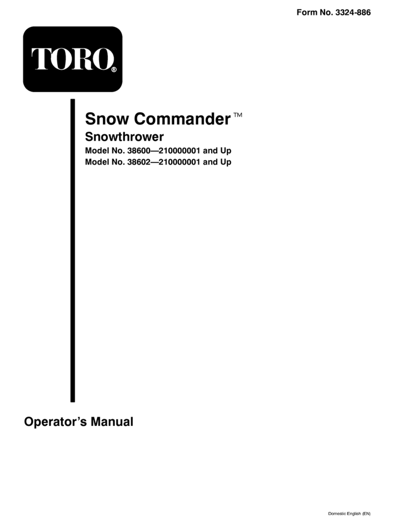 Toro Snow Commander 38600 User manual