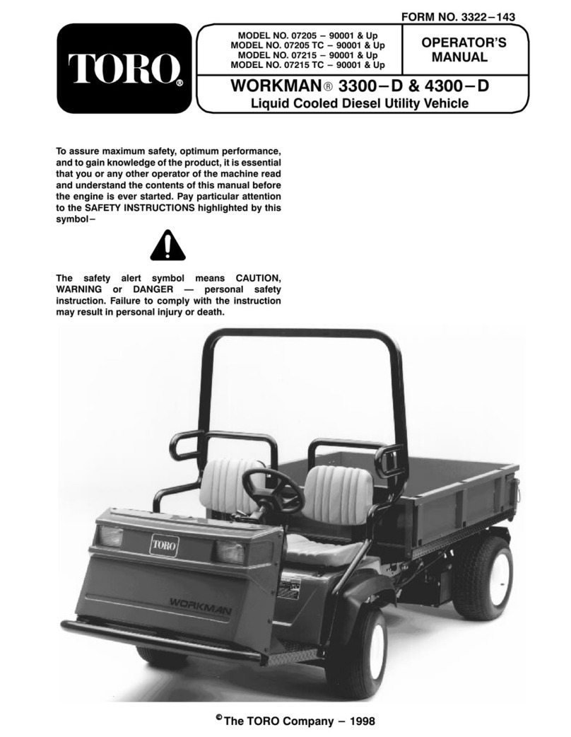 Toro Workman 3300-D User manual