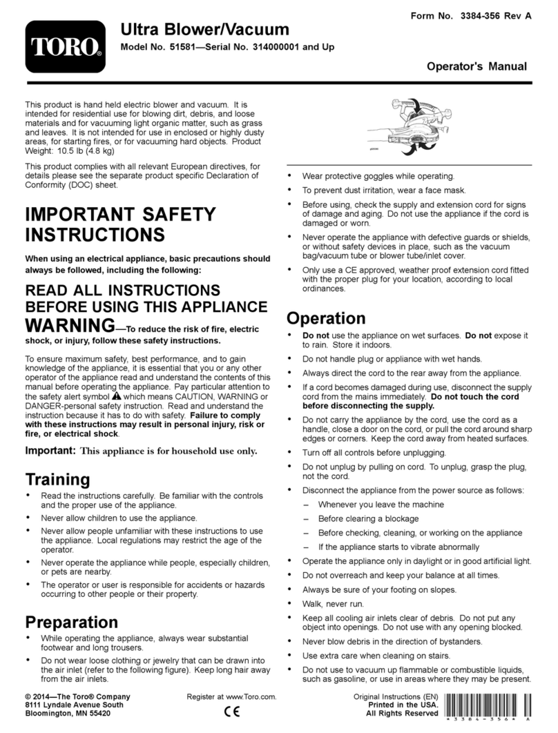 Toro 51581 User manual