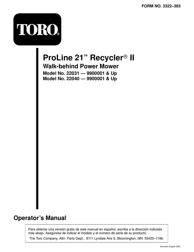 Toro ProLine 22031 User manual
