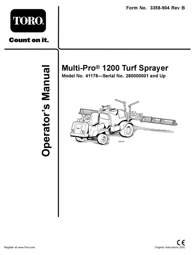 Toro 41178 Multi-Pro 1200 User manual