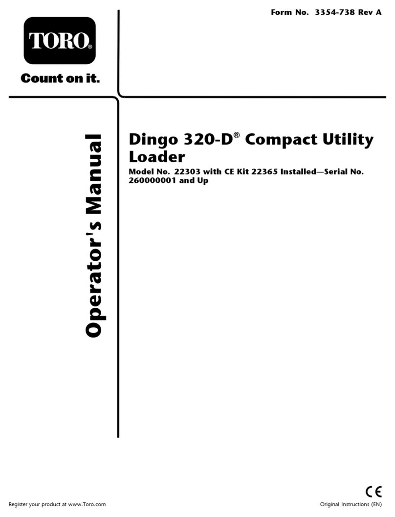Toro 22303 Dingo 320-D Operator's manual