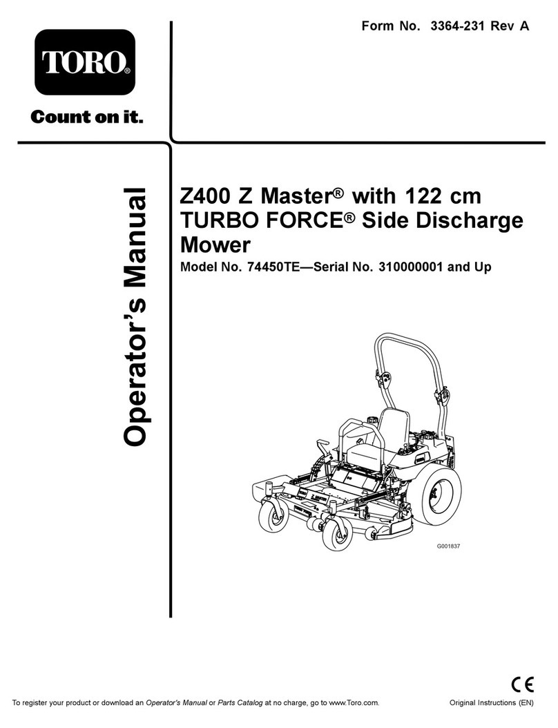Toro 74450TE Z400 Z Master User manual