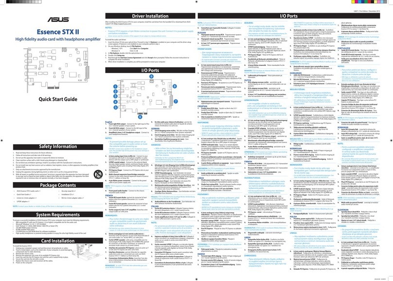 Asus Essence STX II User manual