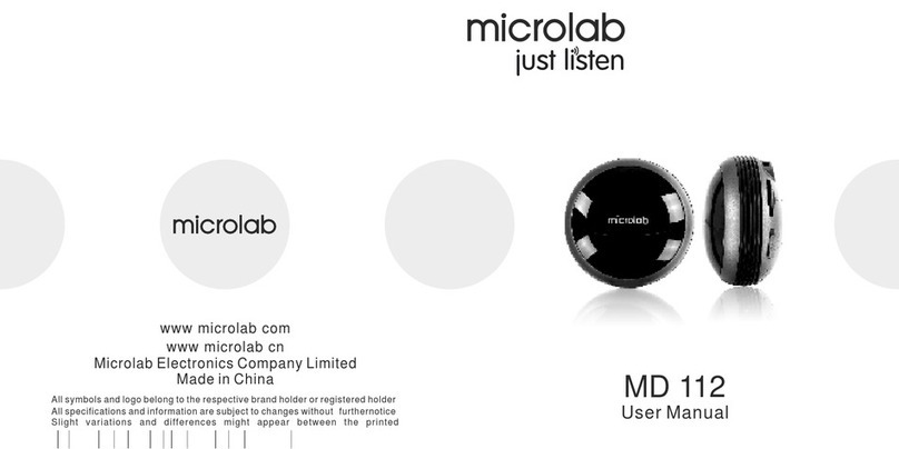 Microlab MD 112 User manual