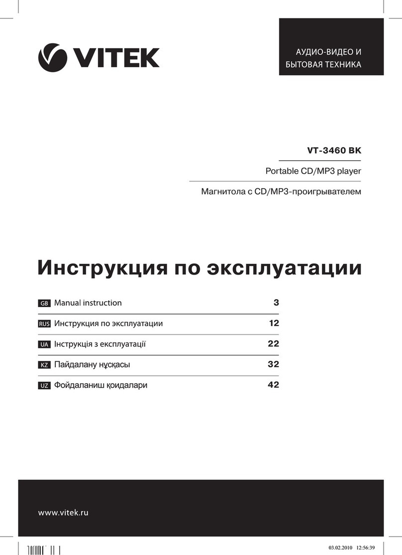 Vitek VT-3460 BK Manual instruction