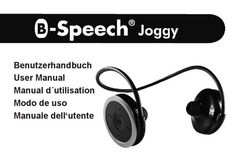 B-Speech Joggy User manual