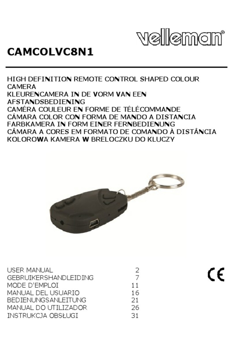 Velleman CAMCOLVC8N1 User manual