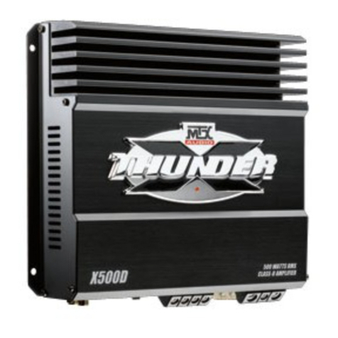 MTX XTHUNDER X500D User manual MTX XTHUNDER X500D User manual