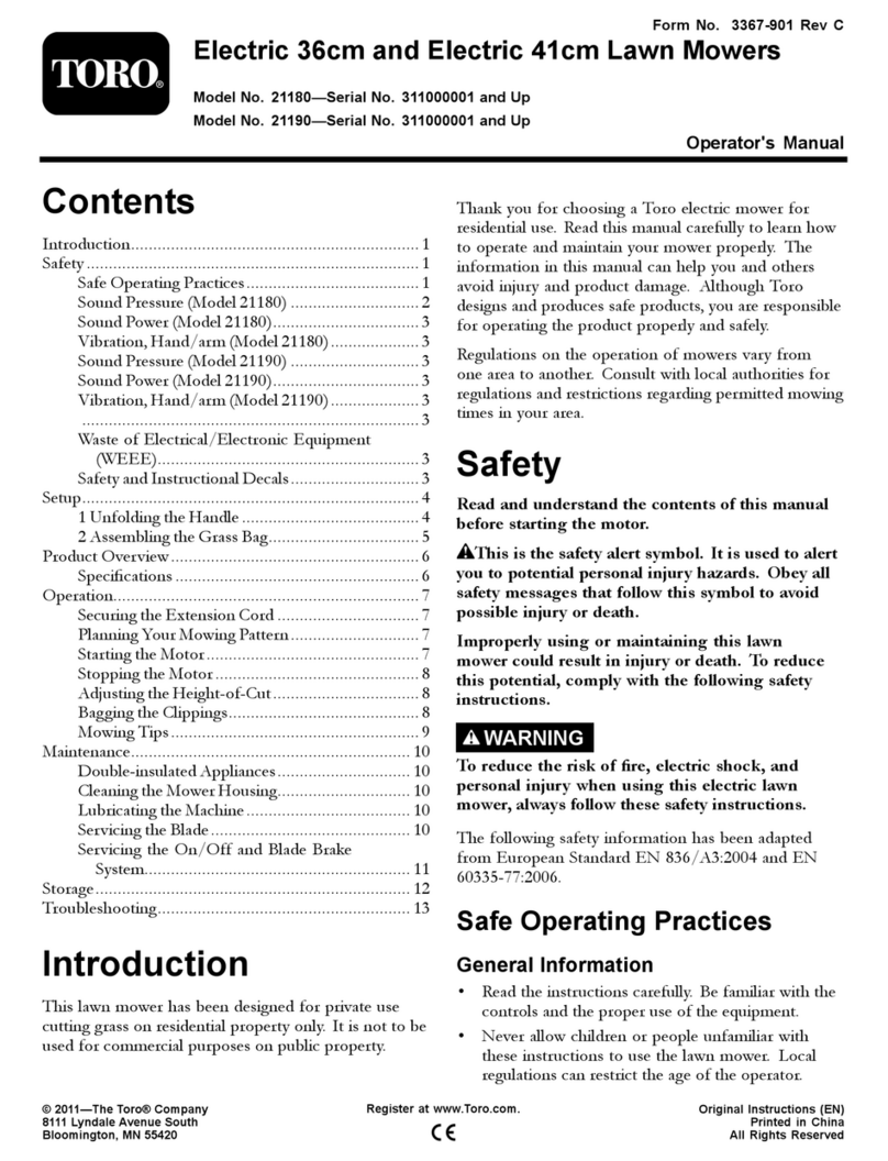 Toro 21180 User manual
