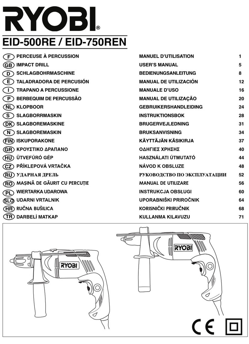 Ryobi EID-500R User manual