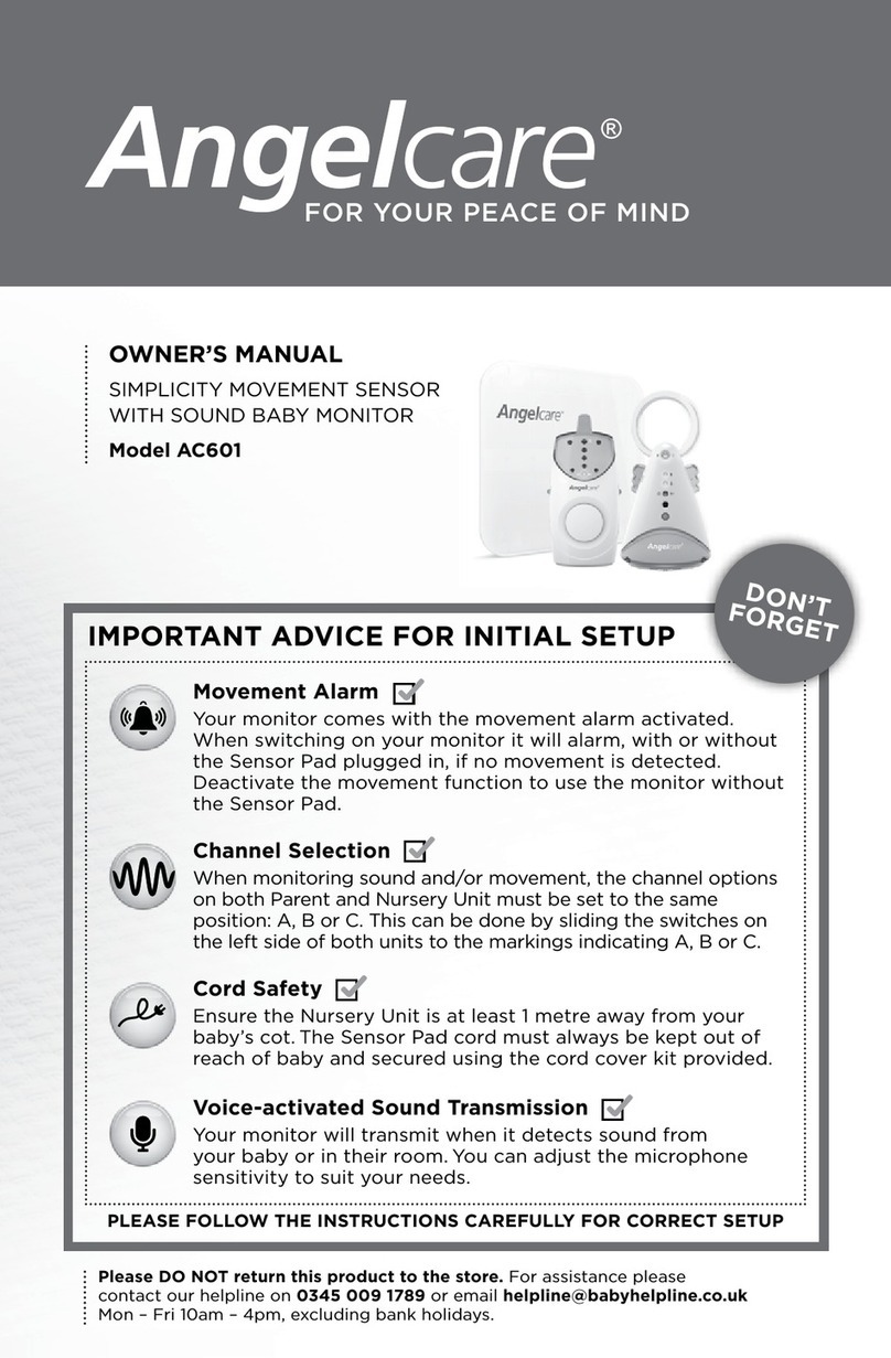 Angelcare AC601 owner's manual