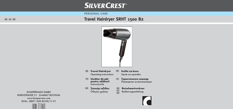 Silvercrest SRHT 1500 B2 User manual