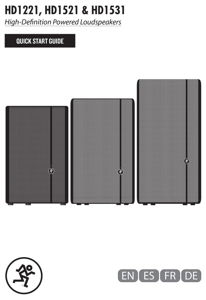 Mackie HD1221 quick start guide