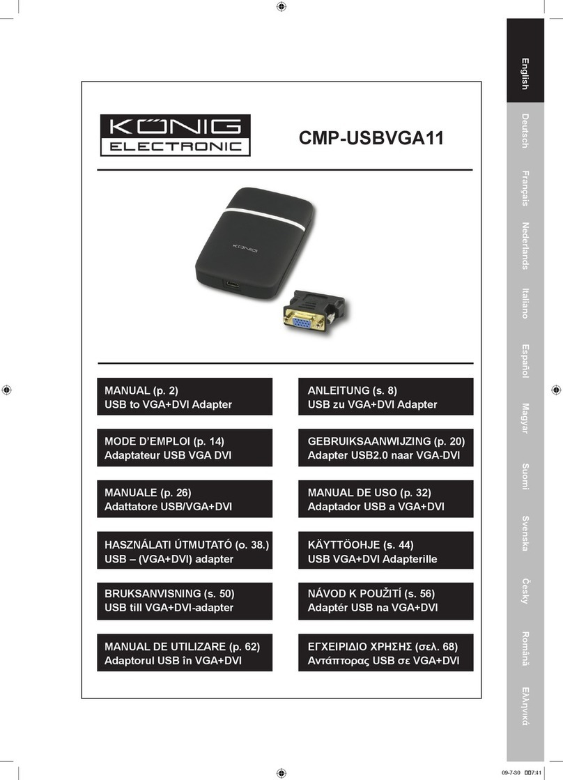 Konig CMP-USBVGA11 manual