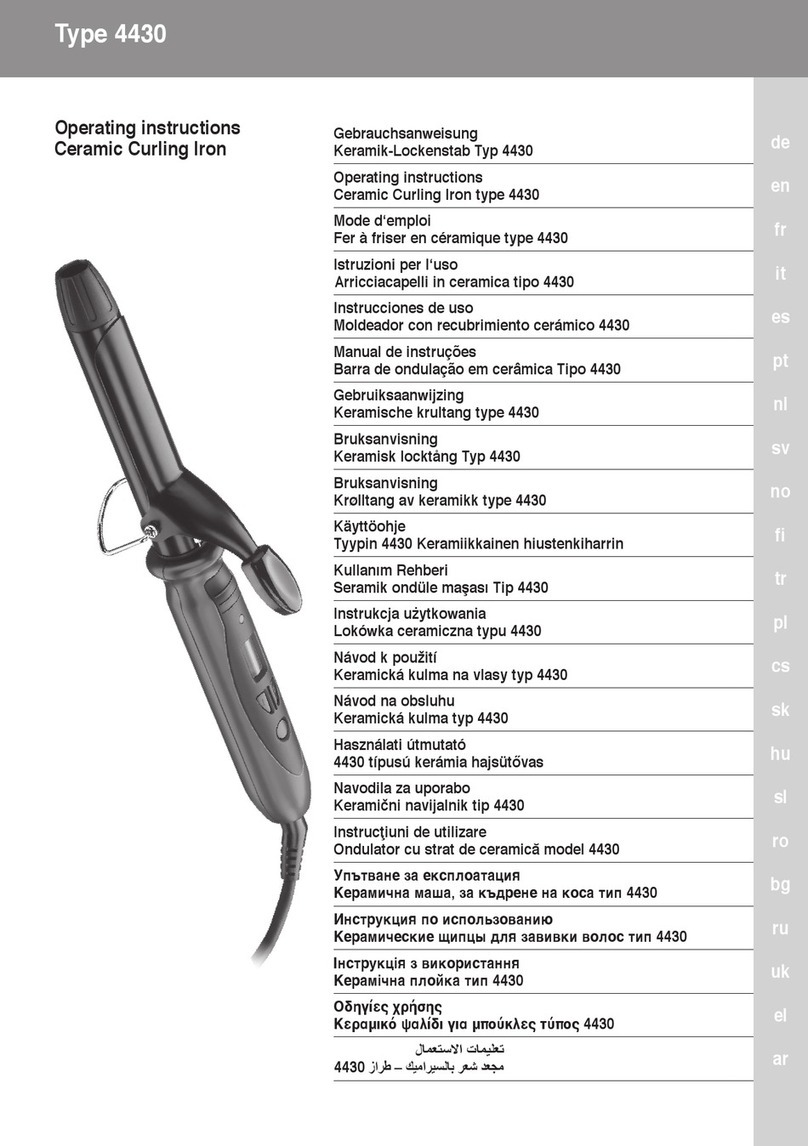 Ermila Curlissima Type 4430 operating instructions Ermila Curlissima Type 4430 operating instructions