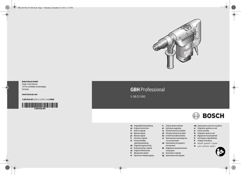 Bosch GBH Professional 5-38 D User manual