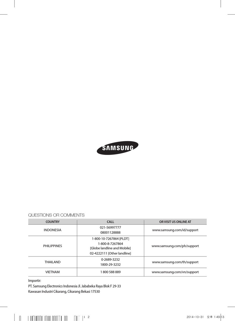 Samsung AF28FVSDA Series User & installation manual