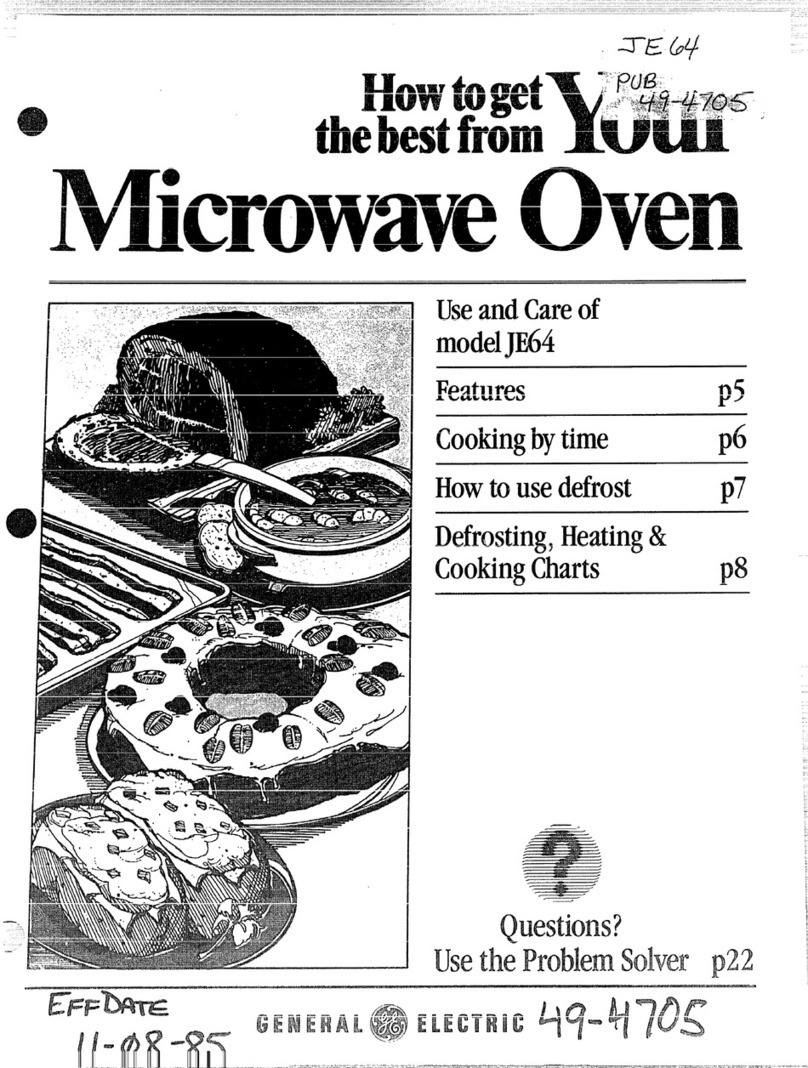 GE JE64 Installation instructions