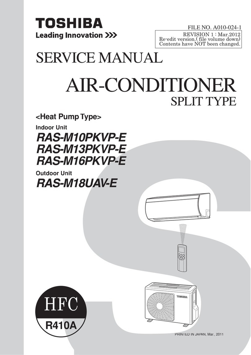 Toshiba RAS-M13PKVP-E User manual
