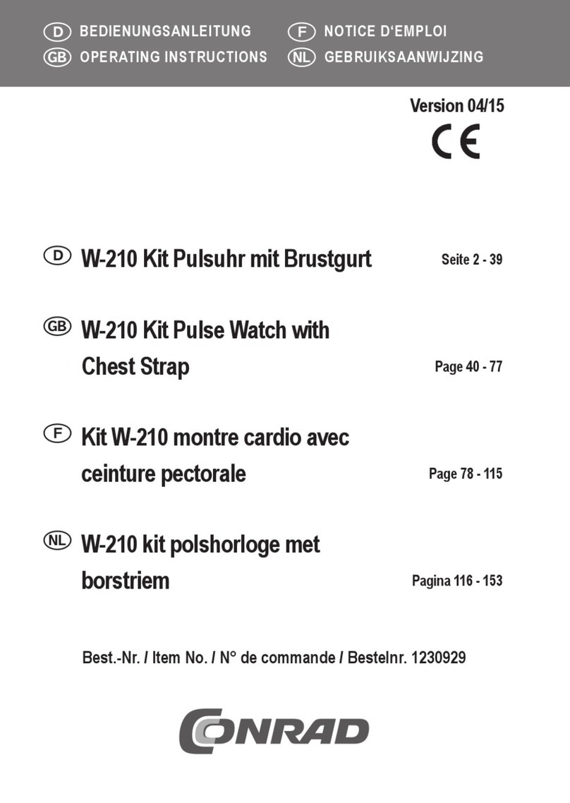 Conrad W-210 User manual