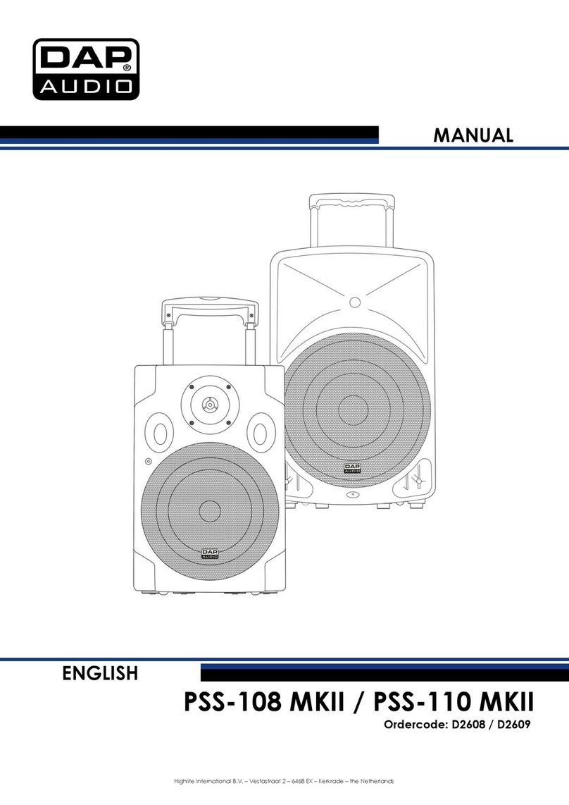 DAPAudio PSS-108 MKII User manual