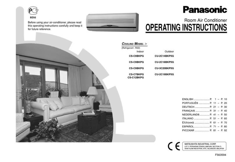 Panasonic CS-C9BKPG User manual