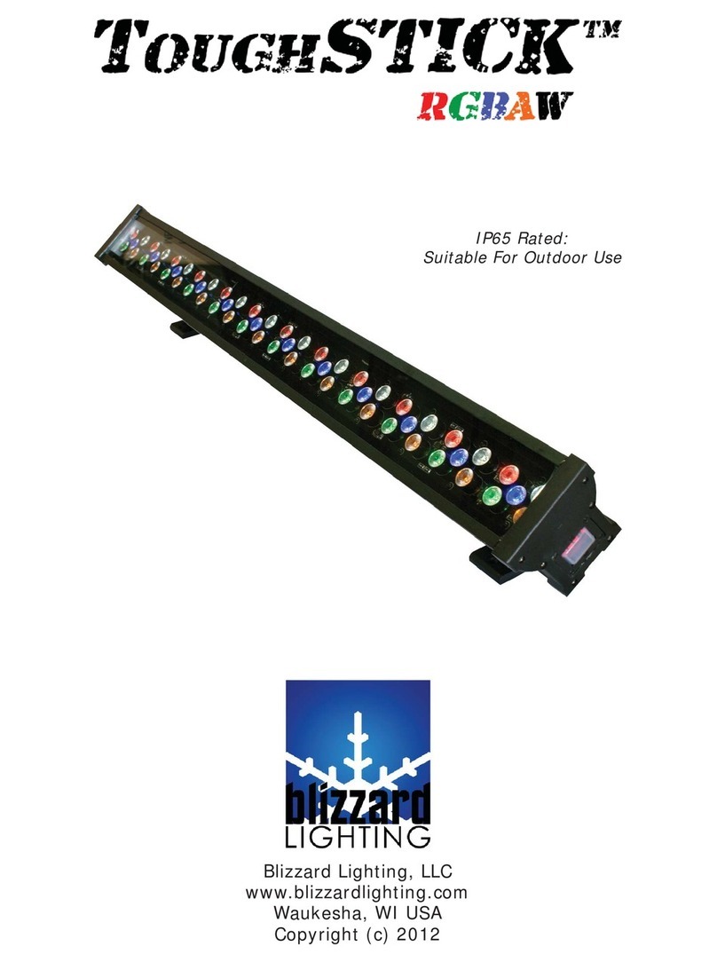 Blizzard Lighting ToughSTICK RGBAW User manual
