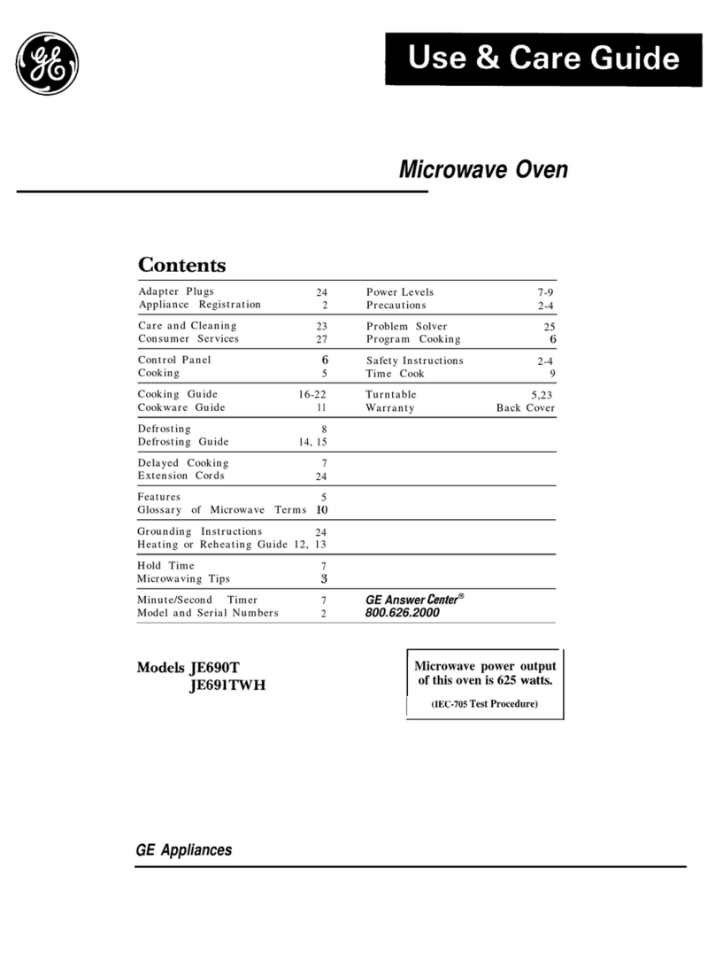 GE JE690T User manual
