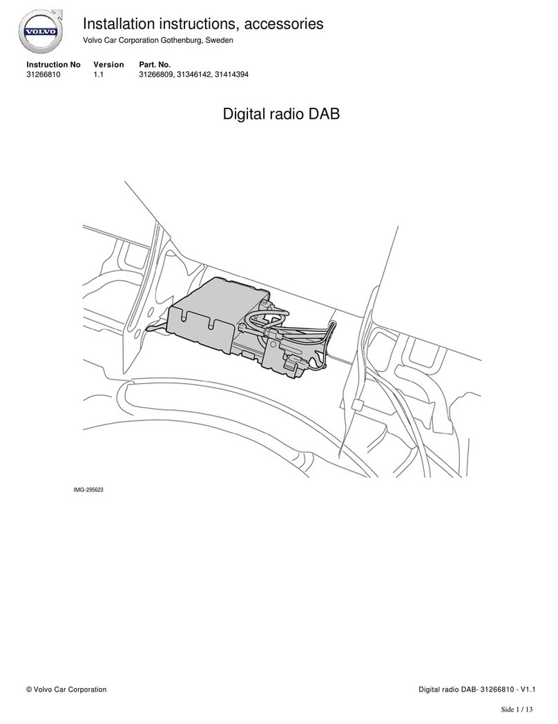 Volvo XC70 2013 D5 AWD Installation instruction