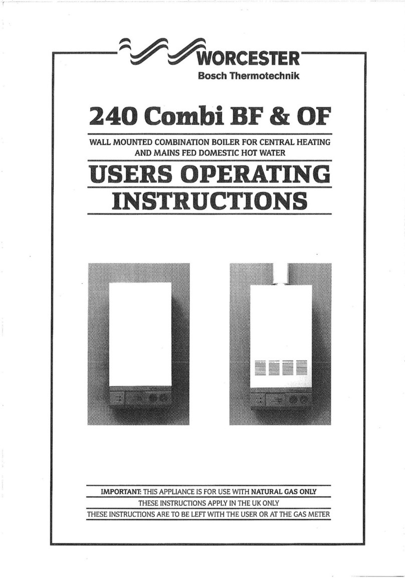 Worcester 240 Combi BF User operating instructions Worcester 240 Combi BF User operating instructions