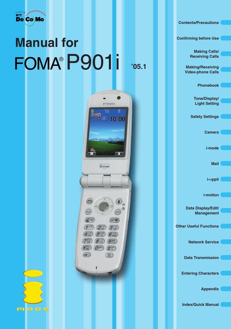 Docomo Foma P901i User manual