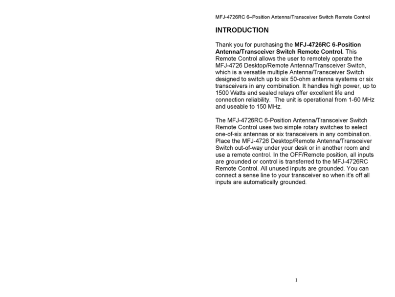 MFJ MFJ-4726RC Installation instruction