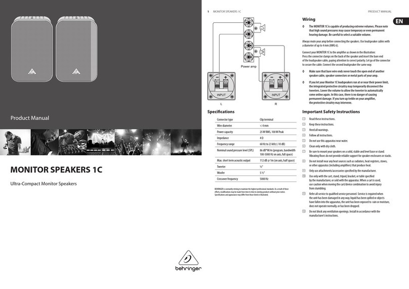 Behringer 1C User manual