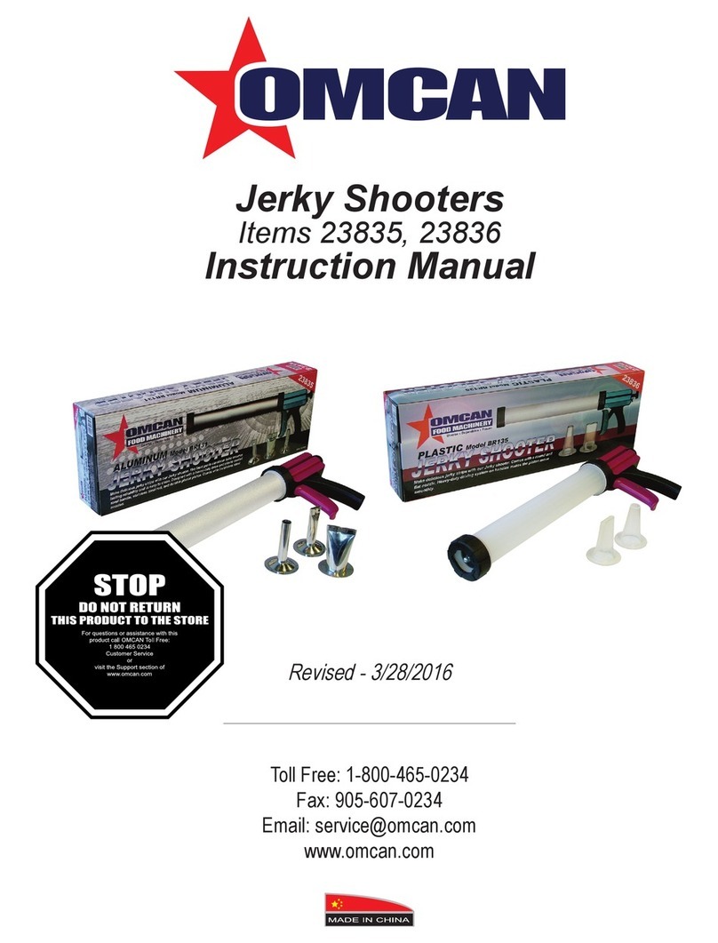 Omcan 23835 User manual
