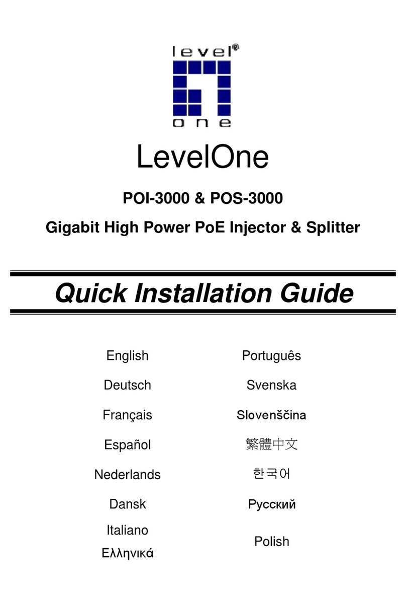 LevelOne POI-3000 User manual LevelOne POI-3000 User manual
