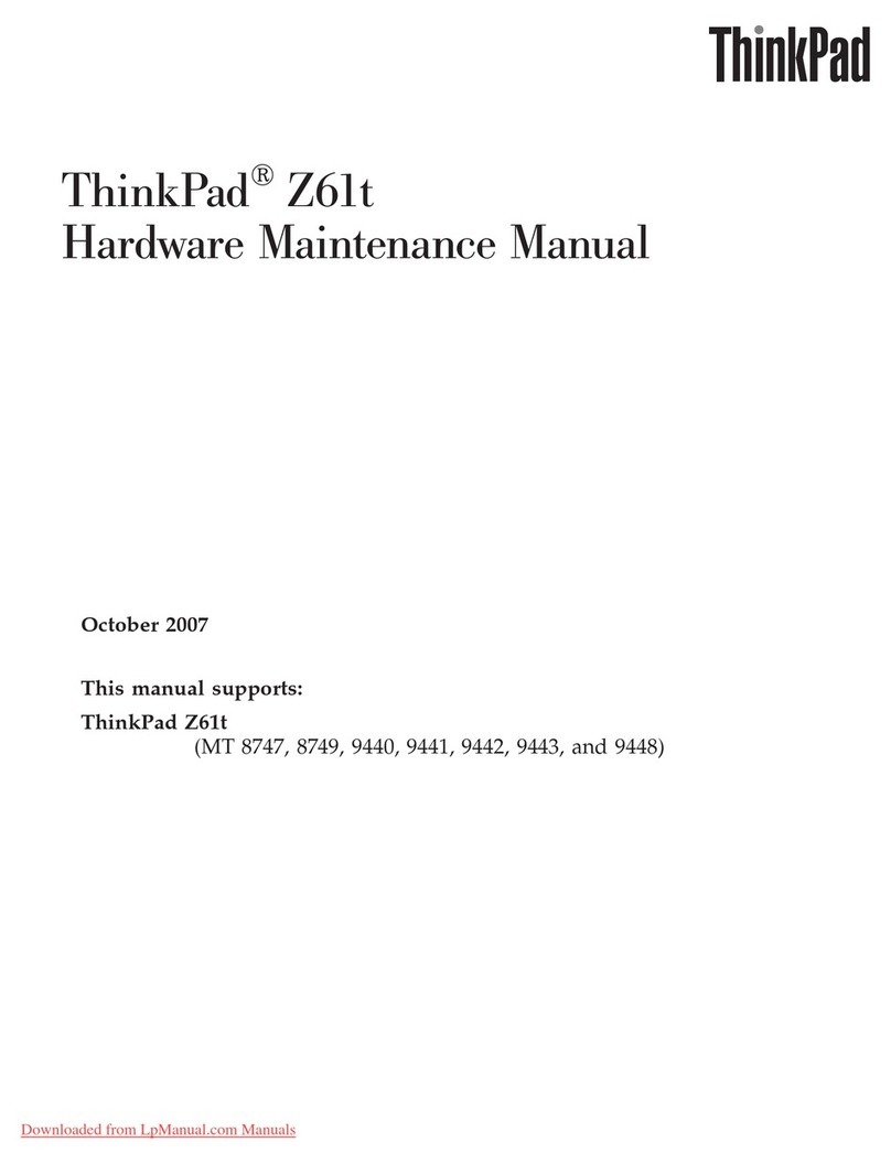 Lenovo Z61t User manual