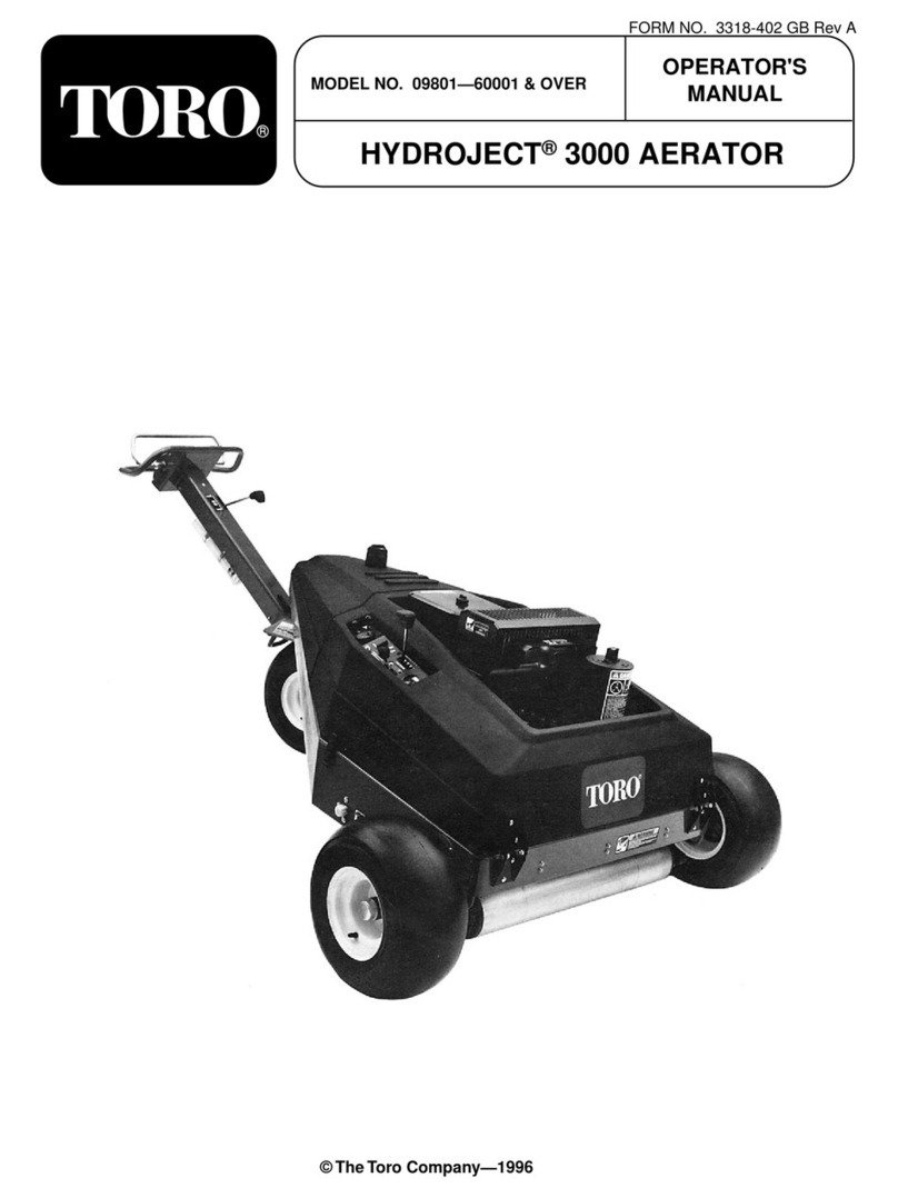 Toro 9801 Operator's manual