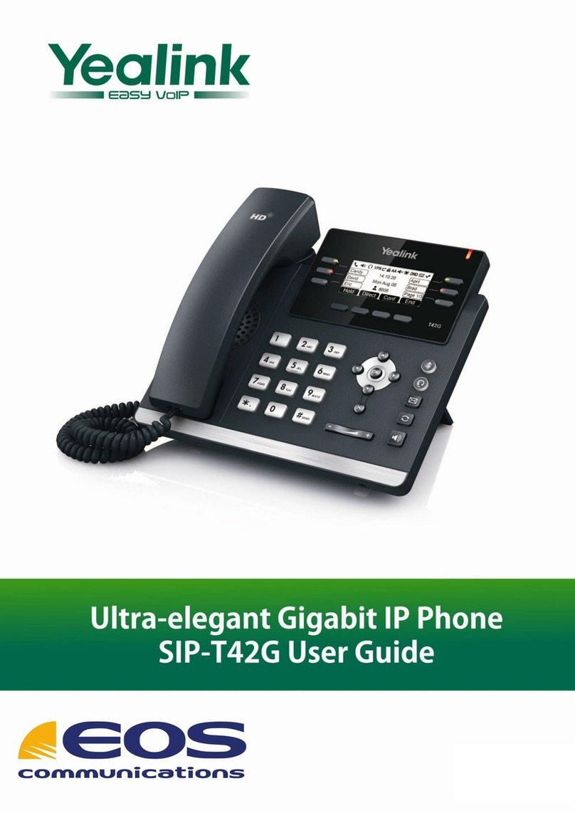 Yealink Yealink SIP-T42G User manual Yealink Yealink SIP-T42G User manual
