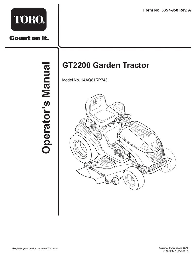 Toro 14AQ81RP748 Operator's manual
